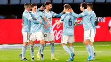 El Celta festeja una diana ante el Elche