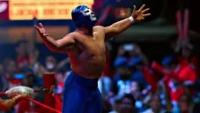 Blue Demon Jr. en una función de lucha