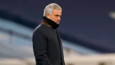 Mourinho en un partido con el Tottenham