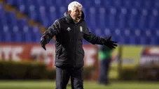 Ferretti reclama en el partido contra Cruz Azul