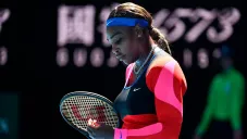 Serena Williams tras ser eliminada del Australian Open