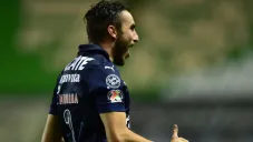 Mayorga en festejo de gol