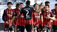 Frankfurt en festejo de gol