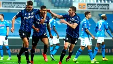 Atalanta en festejo de gol