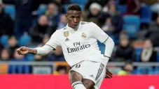 Vinícius en partido con Real Madrid