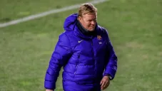 Ronald Koeman durante un duelo del Barcelona