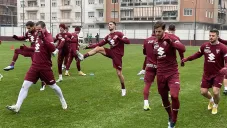 Jugadores de Torino en un entrenamiento