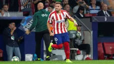 Héctor Herrera festeja un gol con el Atlético de Madrid