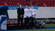 Solari en el partido vs Atlas