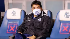 Larcamón durante el duelo ante Necaxa