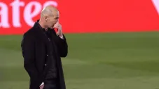 Zidane en el partido contra la Real Sociedad