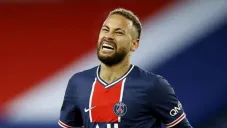 Neymar en un partido con el PSG