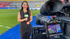 Mafer Alonso en transmisión de TUDN