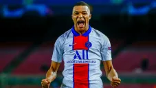 Kylian Mbappé celebrando un gol con el PSG