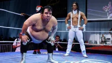 Super Porky durante una función