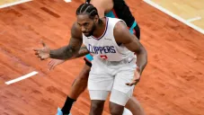 Kawhi Leonard en un partido con los Clippers