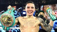 Óscar Valdez presume cinturón