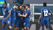 Porto festejan una anotación ante la Juve