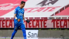 Gudiño en un partido con las Chivas