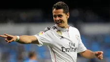 Javier Hernández en su paso por el Real Madrid