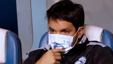 Larcamón en el partido con Puebla