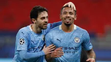 Jugadores del Manchester City festejan una anotación