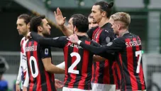 Zlatan en festejo de gol