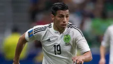 Ángel Sepúlveda en un partido con la Selección Mexicana