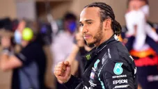 Lewis Hamilton luego de una carrera
