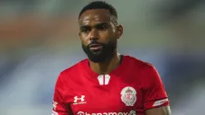 William Da Silva durante un duelo con el Toluca en Liga MX