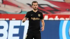 Miralem Pjanic en un partido con el Barcelona