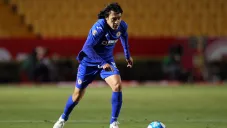 El Shaggy Martínez en un partido con Cruz Azul
