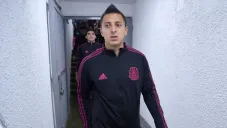 Alvarado en una concentración con el Tri