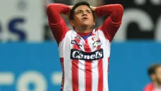 Juan Castro se lamenta tras una acción