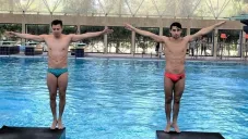 Sánchez y Villarreal en una práctica