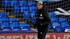 Alan Pulido durante una sesión con el Tricolor