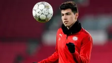 Erick Gutiérrez durante un entrenamiento con PSV