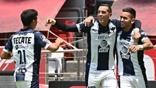 Rayados, en festejo de gol