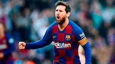 Messi en partido con Barcelona