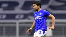 José Ignacio Rivero durante un duelo con Cruz Azul