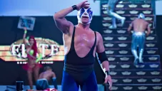 Atlantis durante una función de lucha