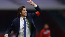 Santiago Solari en el partido con América