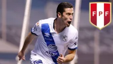 Santiago Ormeño en partido con Puebla