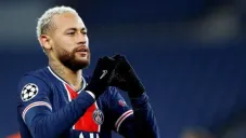 Neymar en un partido con el PSG
