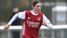 Marcelo Flores, en un choque con los cañoneros Sub-18