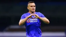 Cabecita festeja un gol