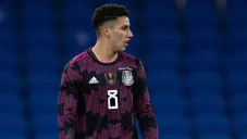 Jorge Sánchez en un partido con la Selección