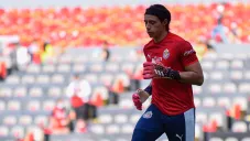 Toño Rodríguez, en calentamiento previo a Clásico Tapatío