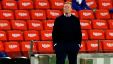 Ronald Koeman durante un duelo del Barcelona