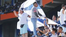 Afición del Pachuca en las Tribunas del Huracán
